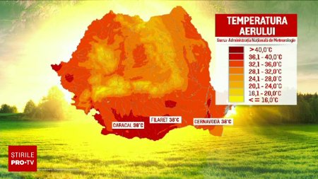 Localitatile din Romania in care apa a fost rationalizata. Pe unele acoperisuri termometrele au urcat la 78 de grade Celsius