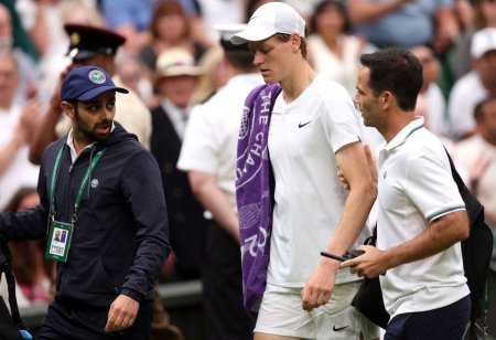 Liderul mondial Jannik Sinner, eliminat in sferturi la Wimbledon » Probleme medicale in setul 3: Am simtit ca nu se misca bine