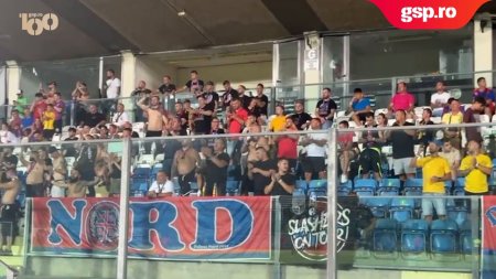 FC VIRTUS - FCSB » Suporterii romani prezenti pe stadionul din San Marino canta