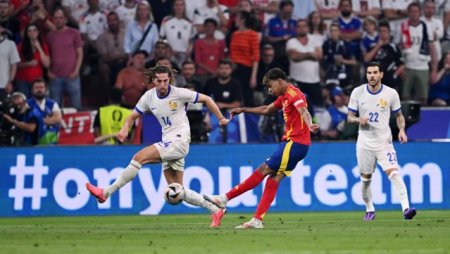 Spania - Franta 2-1, prima semifinala de la EURO 2024. Prima repriza cu fotbal de atac la Munchen. Furia Roja a intors scorul formidabil / Franta schimba liniile in ofensiva, pentru a forta egalarea