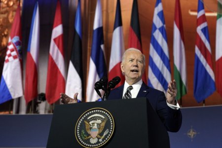 Joe Biden, la summitul NATO: Putin nu se va opri in Ucraina. Romania, mentionata de doua ori in discurs