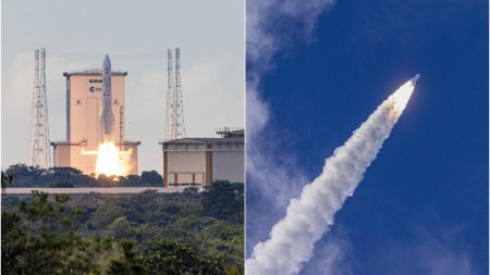 VIDEO Rach<span style='background:#EDF514'>ETA EUROPE</span>ana Ariane 6 a fost lansata cu succes: O zi istorica pentru ESA si pentru Europa