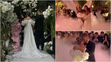 Denis Dragus, nunta plina de <span style='background:#EDF514'>FAST</span> cu Vanessa. Cum a aratat mireasa in ziua cea mare. Imagini emotionante alaturi de fiica lor