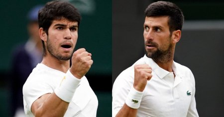 Djokovici - Alcaraz, marea finala de la Wimbledon. Sarbul joaca prima data in acest an cu un trofeu pe masa