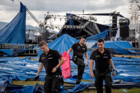 Un festival de muzica din Slovacia, anulat din cauza unei furtuni puternice. 15 persoane au fost ranite