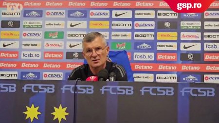 FCSB - U Cluj 1-1. Ioan Ovidiu <span style='background:#EDF514'>SABAU</span>, conferinta de presa dupa un nou meci in care i-au incurcat pe elevii lui Charalambous