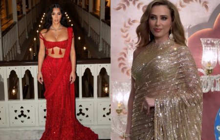 <span style='background:#EDF514'>IMAGINI DE LA NUNTA</span> lui Anant Ambani. Kim Kardashian si Iulia Vantur s-au pregatit intens pentru eveniment