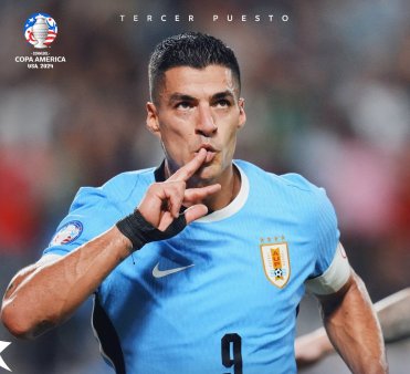<span style='background:#EDF514'>LUIS</span> Suarez, erou pentru Uruguay in finala mica de la Copa America