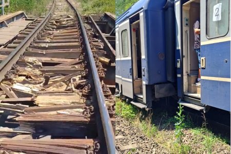 O concluzie dupa deraierea trenului in zona Brasov: Calea ferata este…praf!