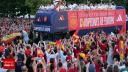 Nationala Spaniei a sarbatorit titlul EURO 2024 pe strazile Madridului. Capitala, colorata in rosu