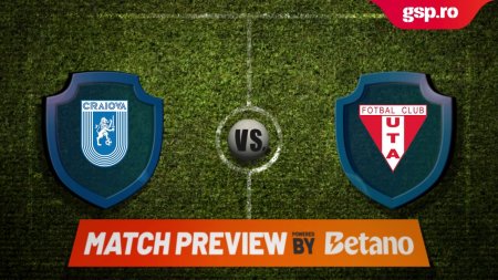 Match Pre<span style='background:#EDF514'>VIEW</span> Universitatea Craiova - UTA Arad » Etapa 2 din Superliga