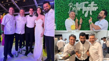 Chef Alexandru Sautner, Chef Orlando Zaharia si Chef Stefan Popescu, colaborare in premiera la nunta lui Ianis Hagi