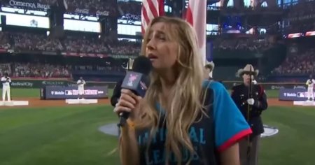 Cea mai proasta interpretare a imnului national in SUA, la Home Run Derby: Urechile imi sangereaza VIDEO