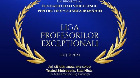 Romanii au votat pentru <span style='background:#EDF514'>FINALISTI</span>i campaniei Liga Profesorilor Exceptionali. Peste 250.000 de voturi, inregistrate pe platforma  Fundatiei Dan Voiculescu pentru Dezvoltarea Romaniei