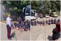 Elevi din <span style='background:#EDF514'>CALARASI</span>, filmati in genunchi, pe asfaltul incins, sub ochii parintilor. 