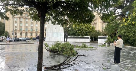 Cod portocaliu de furtuni in localitati din sase judete, miercuri seara