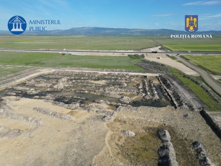 Probleme pe lotul de autostrada construit de Coni si Trace: prejudiciu important dupa o excavare fara licenta