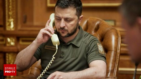 Discutie telefonica intre Trump si Zelenski. <span style='background:#EDF514'>POZITIA</span> fostului lider al SUA fata de cerintele lui Putin, neschimbata