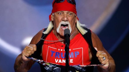 Conventia Republicana, in imagini. Hulk Hogan si-a rupt tricoul pe scena, <span style='background:#EDF514'>CEREALE</span> Trump vandute cu 20 de dolari bucata