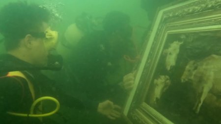 Locul unde turistii se pot scufunda pentru a admira capodoperele lui Nicolae <span style='background:#EDF514'>GRIGORESCU</span>