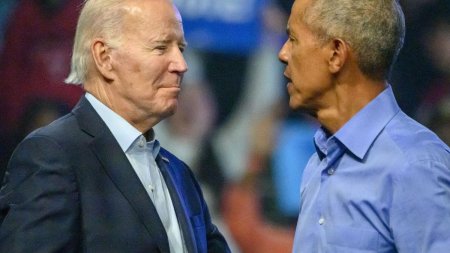 Obama, ingrijorat de Biden. Imbatranise si parea dezorientat.