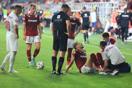 Albion Rrahmani a iesit in lacrimi de pe teren » S-a accidentat in Rapid - CFR Cluj