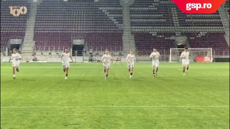 RAPID - CFR CLUJ 2-2 » Sapunaru si cei care nu au jucat mai dau cateva ture de teren