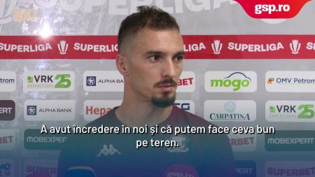 Rapid - CFR Cluj. Florent Hasani, despre reusita Rapidului in ultimul minut: 