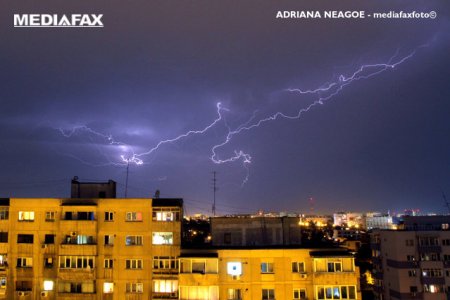 Prognoza meteo speciala pentru Capitala: Canicula ziua, averse si descarcari electrice spre seara