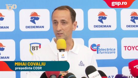 Mihai Covaliu, presedintele COSR, inainte de decolarea sportivilor romani la Jocurile Olimpice: 