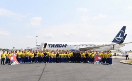 JO 2024. Team Romania a plecat la Paris. Lipa: „Va <span style='background:#EDF514'>DORESC</span> sa gustati din sentimentul victoriei”