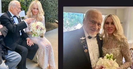 Buzz Aldrin, in culmea fericirii de cand e impreuna cu Anca Faur: «Sunt cel mai norocos om din aceasta lume sau din oricare alta»