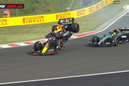 Cea mai <span style='background:#EDF514'>CONTROVERSAT</span>a cursa a sezonului din Formula 1! I-a cedat locul pentru victorie dupa un ordin intern + incident ca in 2021 intre Hamilton si Verstappen