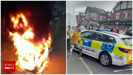 Violentele din Leeds: Cinci arestari si un barbat acuzat de incendiere si tulburari violente
