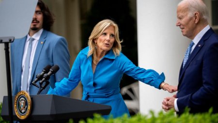 Jill Biden, mesaj cu inimioare pe platforma X in semn de sustinere pentru presedintele SUA