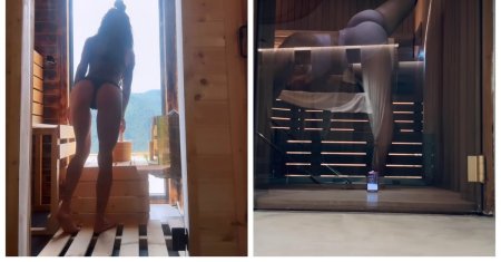 Roxana Vancea si iubita lui Ronaldo, concurenta pentru cele mai incendiare ipostaze la sauna. Cum s-au filmat cele doua: Rar mi-a fost dat sa vad