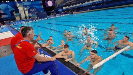 Team Romania - Primele antrenamente la inot, polo si gimnastica a sportivilor romani la Paris