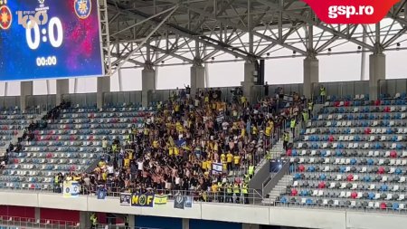 FCSB - Maccabi Tel Aviv . Suporterii oaspetilor isi fac simtita prezenta pe stadionul <span style='background:#EDF514'>STEAU</span>a