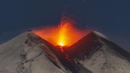 Eruptia Etna inchide aeroportul din Catania, Sicilia