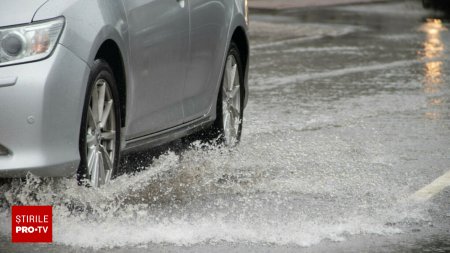 Cod portocaliu de viituri pe rauri din 4 judete, pana joi dimineata. Cod galben de inundatii pe raza a 28 de judete