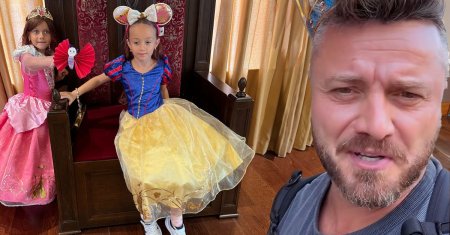 Tavi Clonda si Gabriela Cristea si-au dus fetitele la Disneyland. Au considerat ca acum e varsta potrivita! 