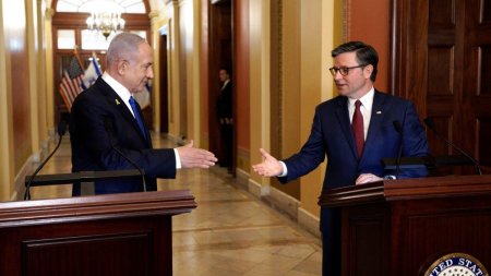 Netanyahu, disperat in fata Congresului SUA: America si <span style='background:#EDF514'>ISRAELUL</span> trebuie sa ramana impreuna, pentru ca fortele civilizatiei sa triumfe