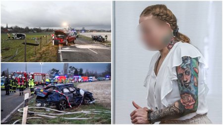 <span style='background:#EDF514'>SOFER</span>ita din Germania, condamnata la inchisoare pe viata, dupa ce a ucis doi frati, de 2 si 6 ani, in timpul unei curse ilegale de masini