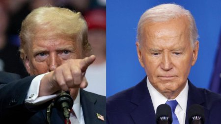 Trump ii acuza pe democrati ca l-au presat pe Biden sa se retraga: 