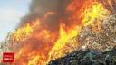 Incendiu masiv la un depozit deseuri mase plastice situat pe <span style='background:#EDF514'>PLATFORMA</span> Oltchim din Valcea