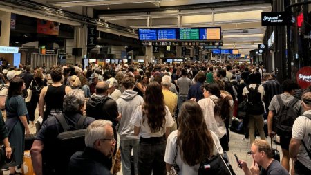 Atac masiv la calea ferata de mare viteza din Franta, inainte de ceremonia de deschidere a Jocurilor Olimpice. <span style='background:#EDF514'>TRAFICUL</span> e perturbat