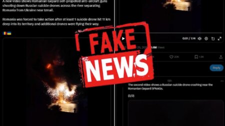 MApN desfiinteaza fake news-ul despre dronele rusesti doborate de Romania: Aceste asa-zise informatii nu au niciun fundament real