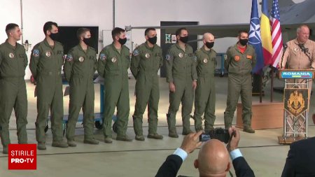 Prima promotie de piloti F-16 pregatiti la Fetesti, gata de zbor: 