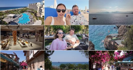 Experienta unor vloggeri <span style='background:#EDF514'>ROMANI</span> la all inclusive, in Antalya: N-am crezut ca e chiar asa VIDEO