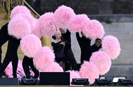 Un dansator a cazut pe scena in timp ce Lady Gaga canta la ceremonia de deschidere a Jocurilor Olimpice 2024 de la Paris